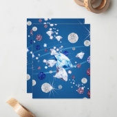 Diamantgalaxie 12 mitteilungskarte (Vorderseite/Rückseite Beispiel)