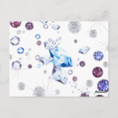 Diamantgalaxie 1 postkarte (Rückseite)