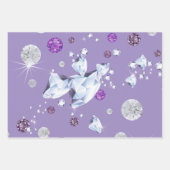 Diamantgalaxie 2 geschenkpapier set (Vorderseite 2)