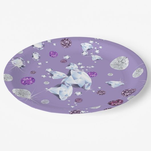 Diamantgalaxie 2 pappteller (Schrägansicht)