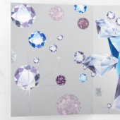 Diamantgalaxie 3 dreifach gefaltete urlaubskarte (Innen Erste Seite)