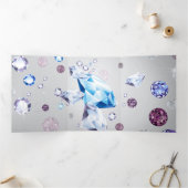 Diamantgalaxie 3 dreifach gefaltete urlaubskarte (Innenseite)