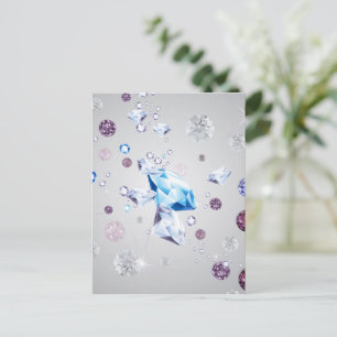 Diamantgalaxie 3 feiertagspostkarte