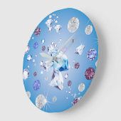 Diamantgalaxie 4 große wanduhr (Winkel)