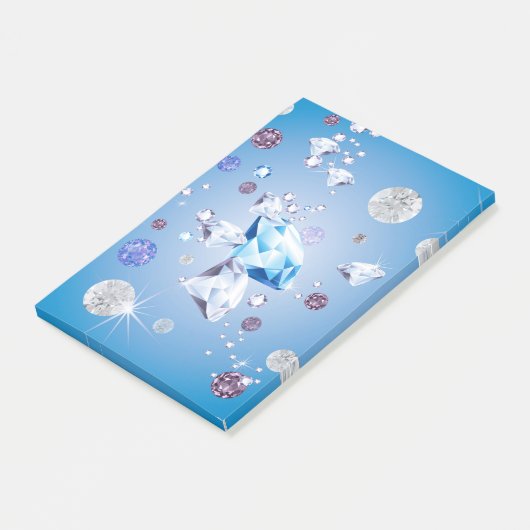 Diamantgalaxie 4 post-it klebezettel (angewinkelt)