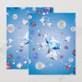 Diamantgalaxie 4 postkarte (Vorne/Hinten)