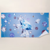 Diamantgalaxie 4 strandtuch (Vorderseite)