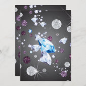 Diamantgalaxie 5 dankeskarte (Vorne/Hinten)