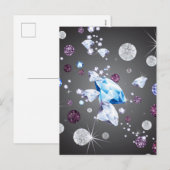 Diamantgalaxie 5 feiertagspostkarte (Vorne/Hinten)