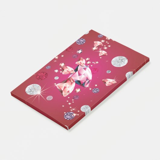 Diamantgalaxie 6 post-it klebezettel (angewinkelt)