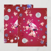 Diamantgalaxie 6 postkarte (Vorne/Hinten)