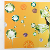 Diamantgalaxie 7 dreifach gefaltete urlaubskarte (Innen Erste Seite)