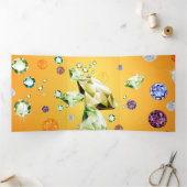 Diamantgalaxie 7 dreifach gefaltete urlaubskarte (Innenseite)