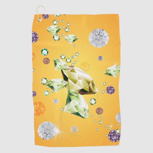 Diamantgalaxie 7 golfhandtuch (Vorderseite)