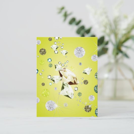 Diamantgalaxie 8 postkarte (Stehend Vorderseite)