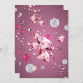 Diamantgalaxie 9 dankeskarte (Vorne/Hinten)