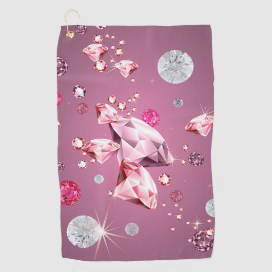 Diamantgalaxie 9 golfhandtuch (Vorderseite)