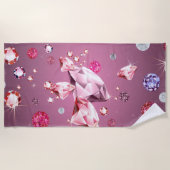 Diamantgalaxie 9 strandtuch (Vorderseite)