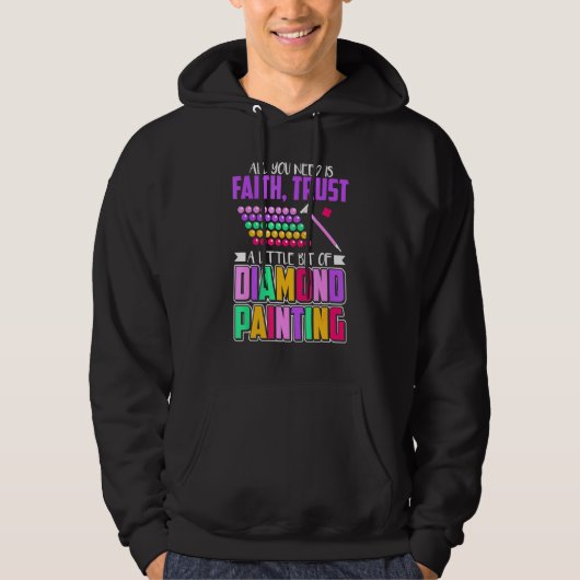 Diamantgemälde für Künstler und Kunstfans Hoodie (Vorderseite)