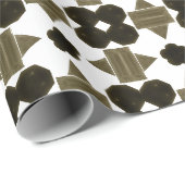 Diamantgeometrische Kunst Geschenkpapier (Rolleneckpunkt)