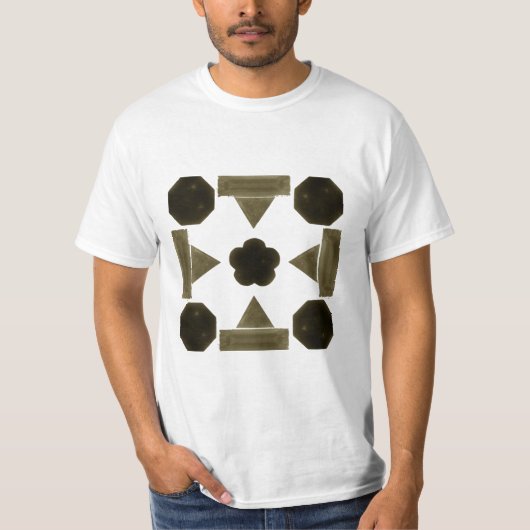 Diamantgeometrische Kunst T-Shirt (Vorderseite)