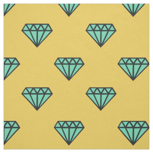 Diamantgewebe: blau-gelb stoff (Muster)