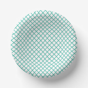 Diamantgitter Bluegrass Grün - Weiß Pappteller