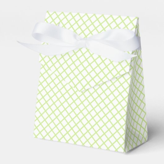 Diamantgitter Frühling Grün - Weiß Geschenkschachtel (Vorderseite)
