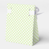 Diamantgitter Frühling Grün - Weiß Geschenkschachtel (Rückseite)
