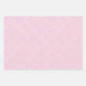 Diamantgitter Fuchsia Pink - Weiß Geschenkpapier Set (Vorderseite 3)