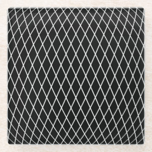 Diamantgitter geometrische Textur. Glasuntersetzer