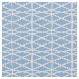 Diamantgitter zeitgenössisch modern Dreieck blau Stoff