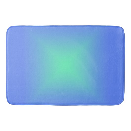 Diamantgradientenblau bis aquamaringrün badematte (Vorderseite)