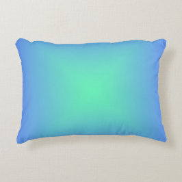 Diamantgradientenblau bis aquamaringrün dekokissen