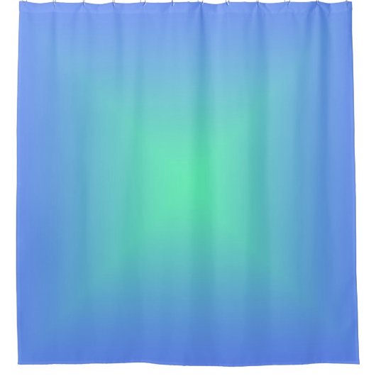 Diamantgradientenblau bis aquamaringrün duschvorhang (Vorderseite)