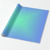 Diamantgradientenblau bis aquamaringrün geschenkpapier (Ungerollt)