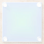 Diamantgradientenblau bis aquamaringrün glasuntersetzer (Rückseite)