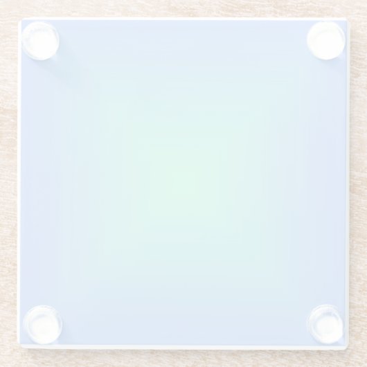 Diamantgradientenblau bis aquamaringrün glasuntersetzer (Rückseite)