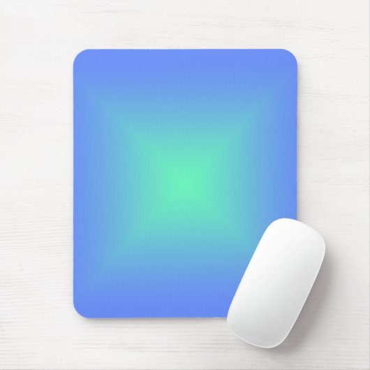 Diamantgradientenblau bis aquamaringrün mousepad (Mit Mouse)
