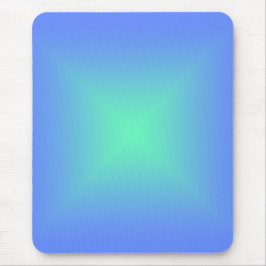 Diamantgradientenblau bis aquamaringrün mousepad