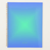 Diamantgradientenblau bis aquamaringrün planer (Vorderseite)