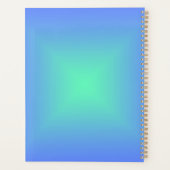 Diamantgradientenblau bis aquamaringrün planer (Rückseite)