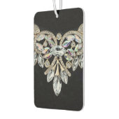 Diamanthalskette schwarz silber elegant autolufterfrischer (Links)