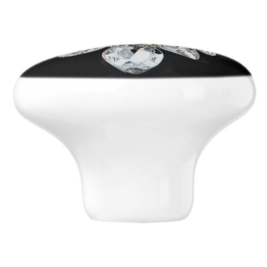 Diamanthalsketten-Keramikgriff Keramikknauf (Seitenansicht)