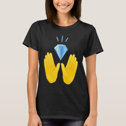 Diamanthandbügel T-Shirt (Vorderseite)