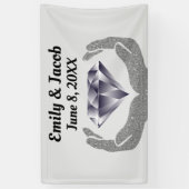 Diamanthandhochzeit Banner (Vertikal)