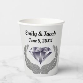 Diamanthandhochzeit Pappbecher