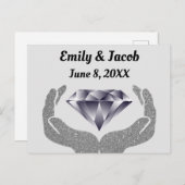 Diamanthandhochzeit Postkarte (Vorne/Hinten)