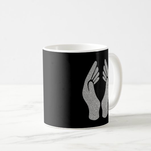 Diamanthandschuhe Kaffeetasse (VorderseiteRechts)