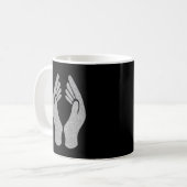 Diamanthandschuhe Kaffeetasse (Vorderseite Links)